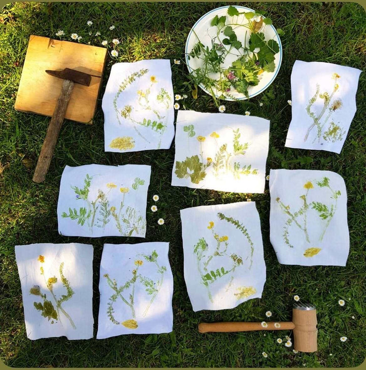Blomstertryk på stof 29. juli