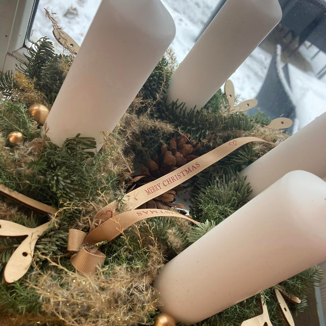 Julecocktails og adventskranse